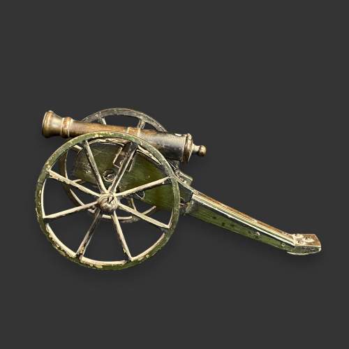 Antique War Games Cast Bronze Cannon image-2