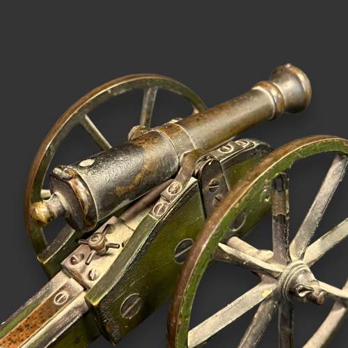 Antique War Games Cast Bronze Cannon image-3