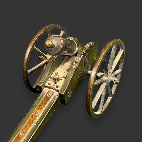 Antique War Games Cast Bronze Cannon image-4