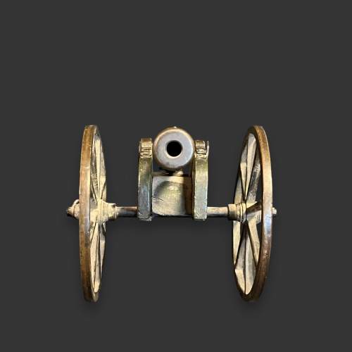 Antique War Games Cast Bronze Cannon image-5