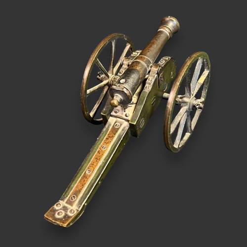 Antique War Games Cast Bronze Cannon image-6