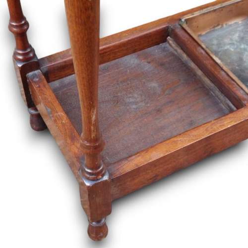 Edwardian Circa 1910 Antique Mahogany Stick Stand image-5