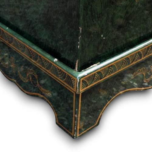 Chinoiserie 20th Century Hand Painted Chest Box on Stand image-6