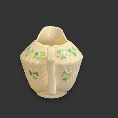 20th Century Belleek Shamrock Jug image-3