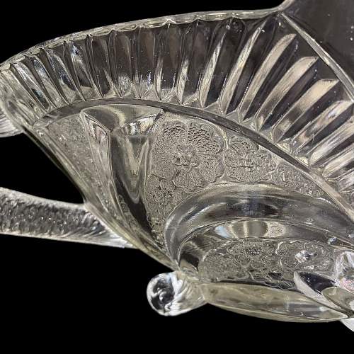 Art Deco Clear Glass Dolphin Bowl by Brockwitz image-5