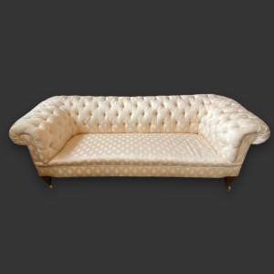 Good Quality Large Three Seater Upholstered Chesterfield Sofa