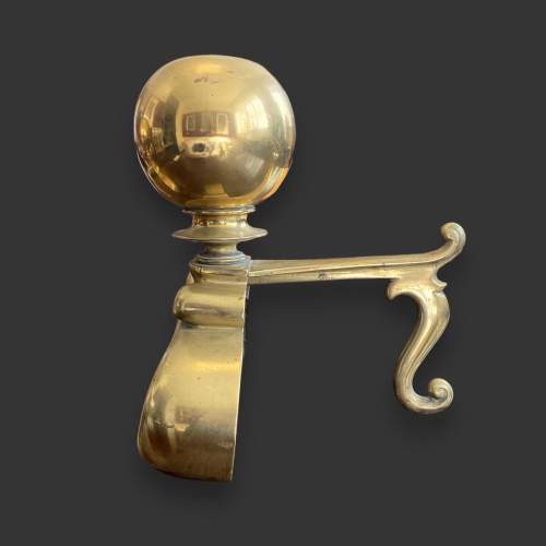 Large Victorian Brass Andirons image-6