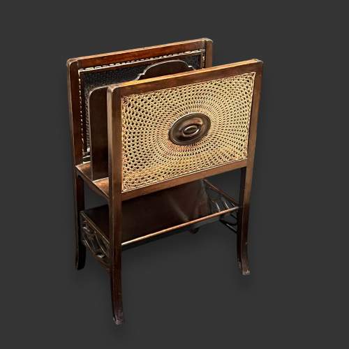 Edwardian Mahogany Magazine Stand image-1