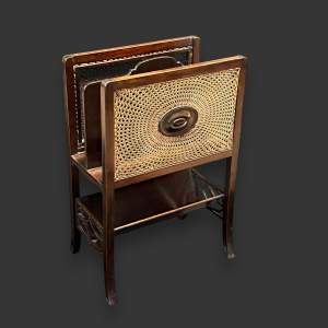 Edwardian Mahogany Magazine Stand