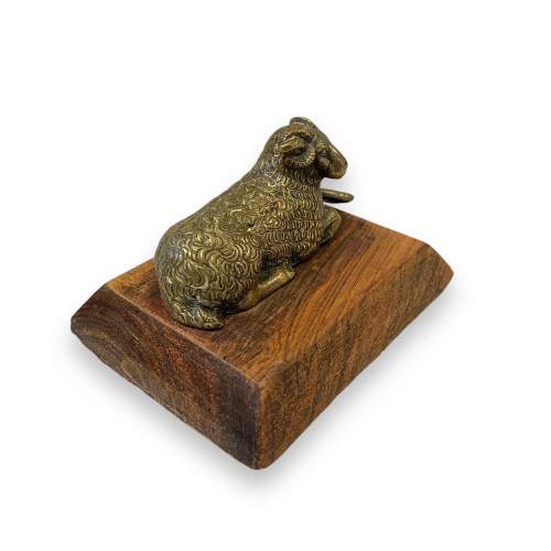 19th Century Desk Bronze Sheep image-2