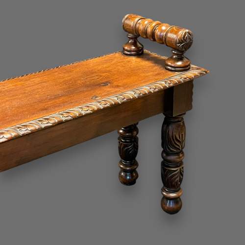 19th Century Oak Carved Window Seat image-5