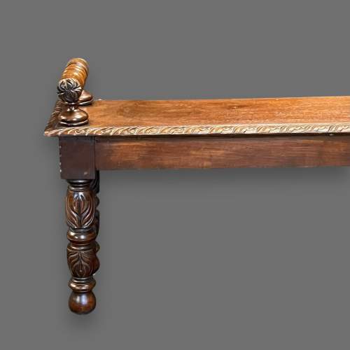 19th Century Oak Carved Window Seat image-6