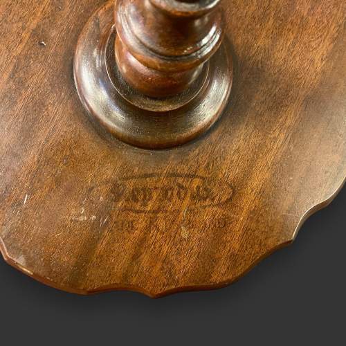 Walnut Occasional Wine Table image-5