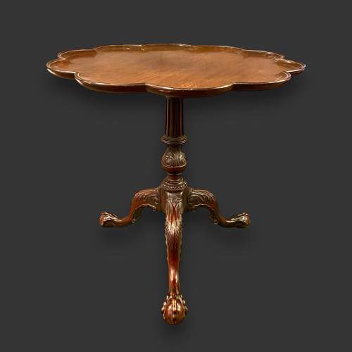 Carved Mahogany Occasional Table image-1