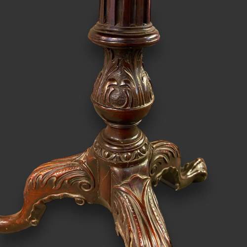 Carved Mahogany Occasional Table image-6