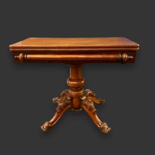 William IV Mahogany Folding Tea Table image-1