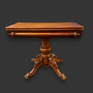 William IV Mahogany Folding Tea Table