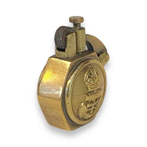 Brass Royal Navy WW2 Button Style Lighter image-5