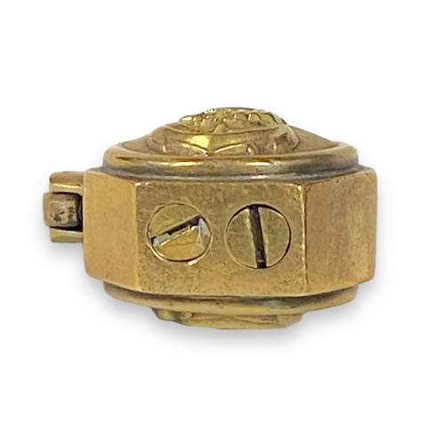 Brass Royal Navy WW2 Button Style Lighter image-6