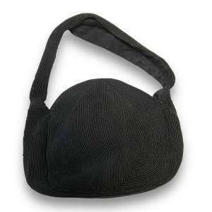 1940s Black Cordé Hand Bag