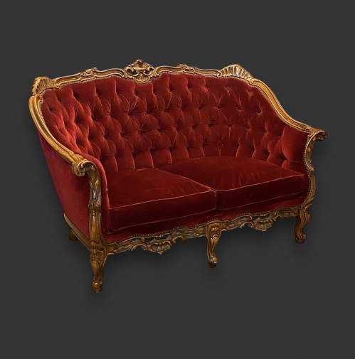 Baroque Rococo Style Two Seater Sofa image-1