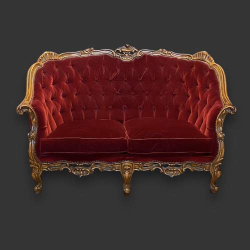 Baroque Rococo Style Two Seater Sofa image-3