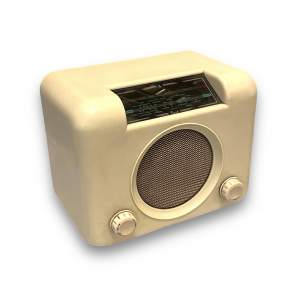 Vintage Bush DAC 90A Cream Bakelite Radio