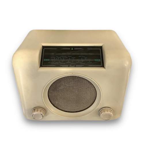 Vintage Bush DAC 90A Cream Bakelite Radio image-4