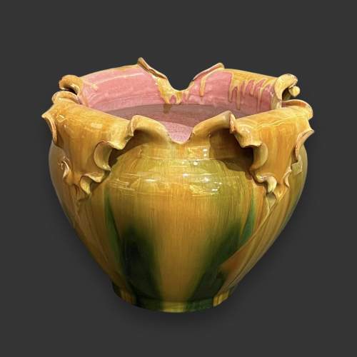 Large and Heavy Majolica Vallauris Jardiniere image-2