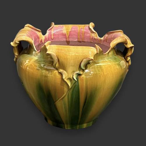 Large and Heavy Majolica Vallauris Jardiniere image-1