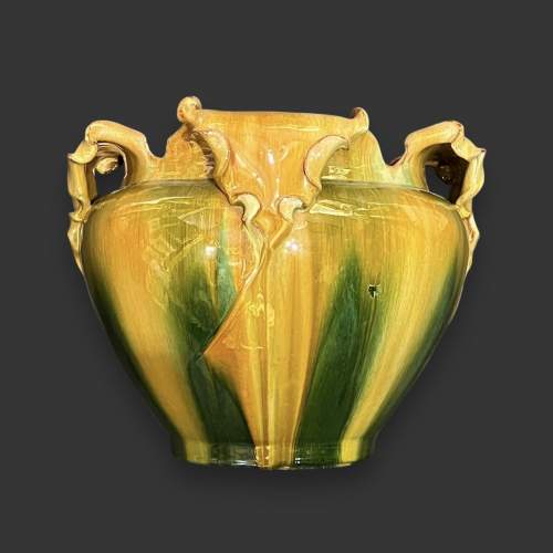 Large and Heavy Majolica Vallauris Jardiniere image-4