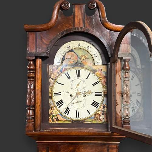 Early 19th Century Eight Day Mahogany Longcase Clock image-3