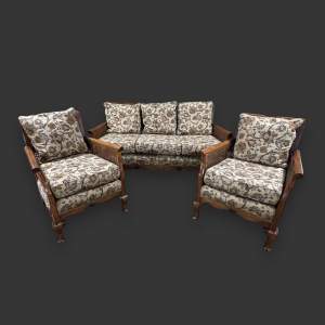 Early 20th Century Three Piece Bergere Suite