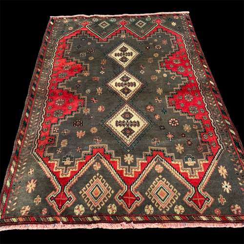 Superb Hand Knotted Persian Rug Afshar Wonderful Colours & Design image-1