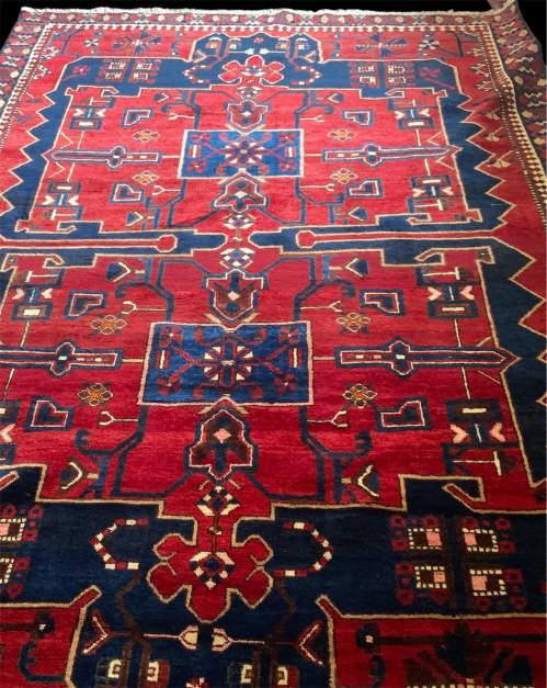 Stunning Hand Knotted Persian Rug Bakhtiari Wonderful Colours image-5