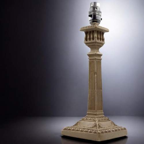 Architectural 20th Century Balustrade Column Design Plaster Lamp image-1