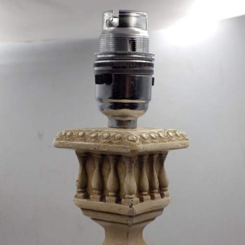 Architectural 20th Century Balustrade Column Design Plaster Lamp image-2