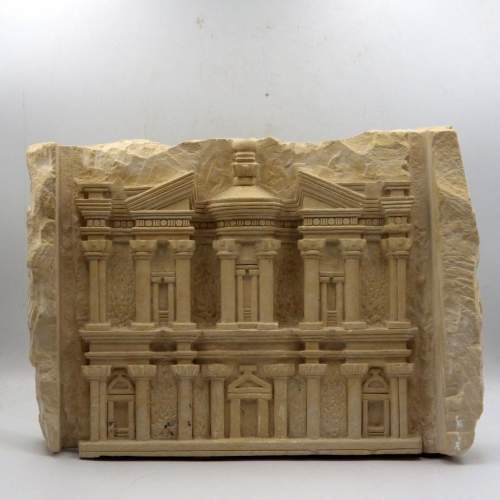 Architectural Sandstone Carving of the Ancient City of Petra image-1