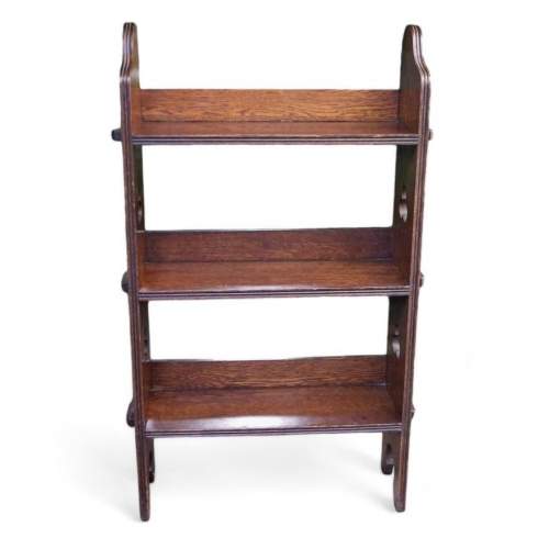 Liberty & Co Original Arts & Crafts Sedley Oak Open Bookcase image-2