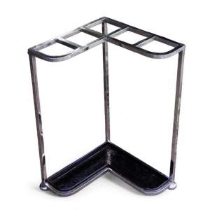 Art Deco 1930s Tubular Chrome Corner Stick Stand