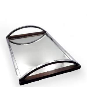 Art Deco 1930s DC Regent Products Chrome Mirrored Drinks Tray