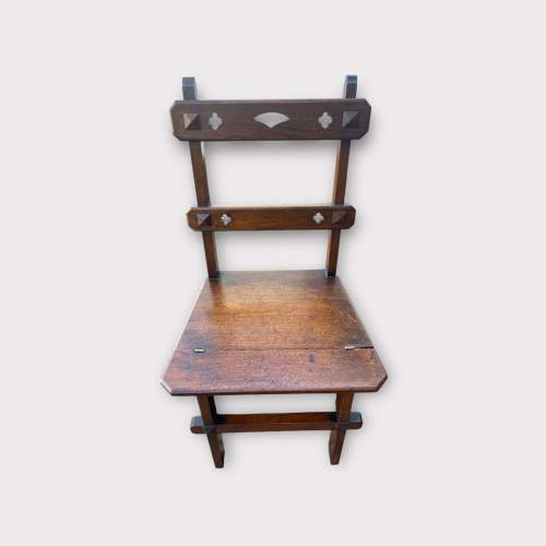 Gothic Oak Metamorphic Library Steps Chair image-2