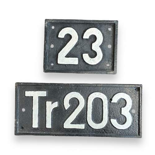 Polish Railways PKP Cast Iron Locomotive Plates image-1