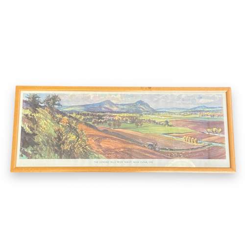 The Lomond Hills from Tarvit - Original Railway Carriage Print image-1