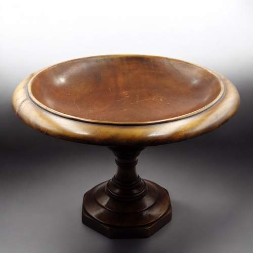 Theodore Alexander Fine Quality Large Turned Walnut Fruit Bowl image-1