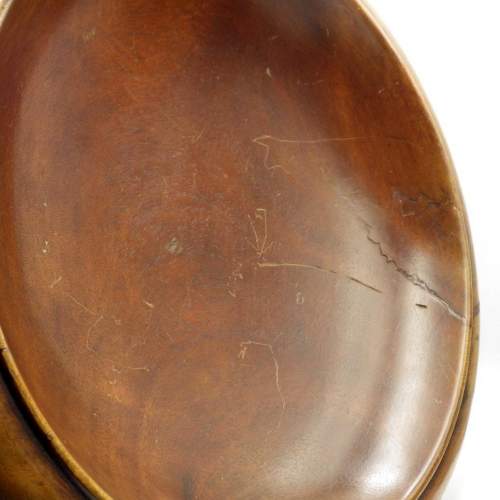 Theodore Alexander Fine Quality Large Turned Walnut Fruit Bowl image-3