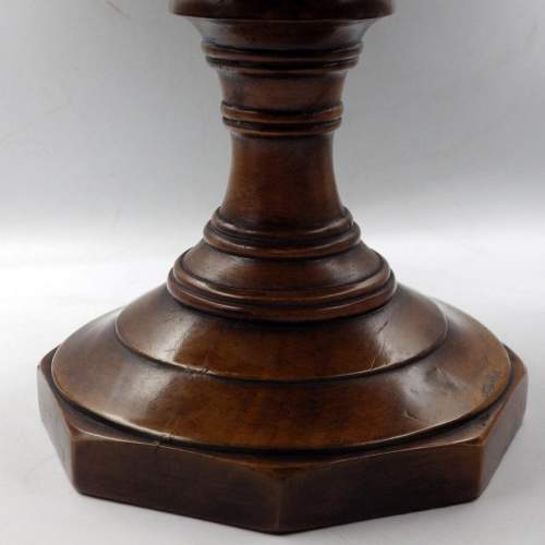 Theodore Alexander Fine Quality Large Turned Walnut Fruit Bowl image-4