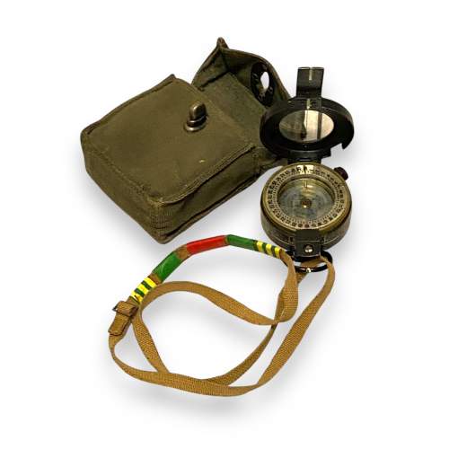 Vintage Prismatic Compass and Case image-1