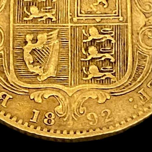 Half Sovereign Victoria Jubilee 1892 image-5