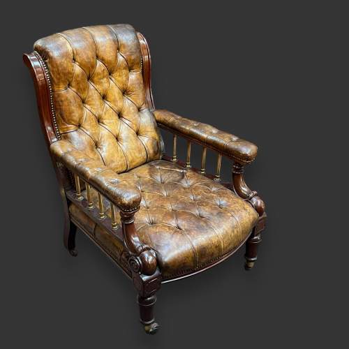 19th Century Rare Gillows Design Library Chair image-1